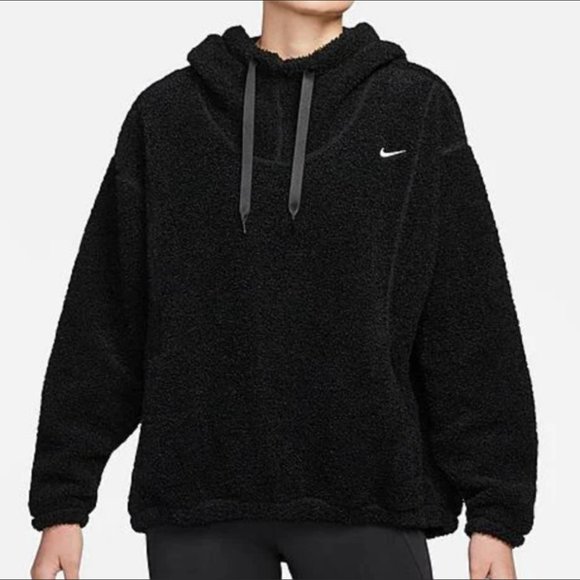 Nike | Tops | Nike Therma Fit Oversized Sherpa Hoodie | Poshmark